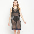 Black Lady Beachwear Dress