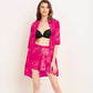 Lace Robe & Shorts Co-Ord Set